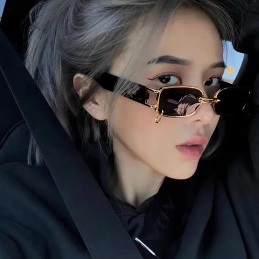 Designer Punk Sunglasses with Earring Rings – UV400 Protection for Men & Women™