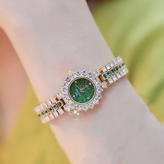 Luxury Women's Rose Gold Wristwatch - Diamond Small Watch for Elegant Ladies™
