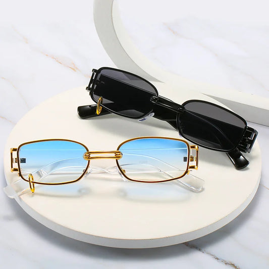 Designer Punk Sunglasses with Earring Rings – UV400 Protection for Men & Women™