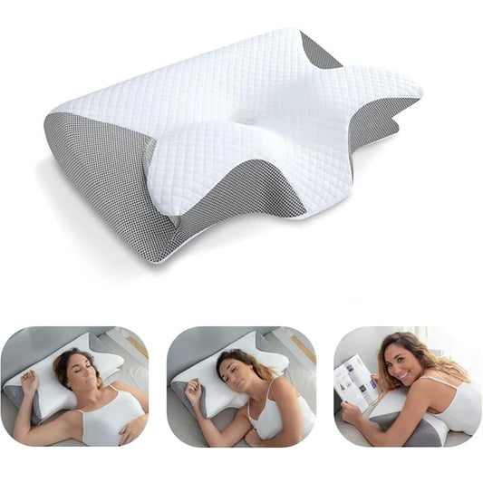 Ergonomic Memory Foam Cervical Pillow – 2-in-1 Orthopedic Neck Support™