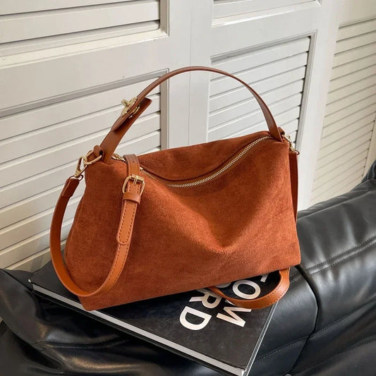 2025 Classic Suede Crossbody & Shoulder Bag – Elegant & Versatile Handbag for Women™