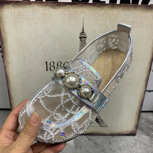 Pearl Gauze Women’s Loafers – Summer Breathable Casual Flats Sandals™