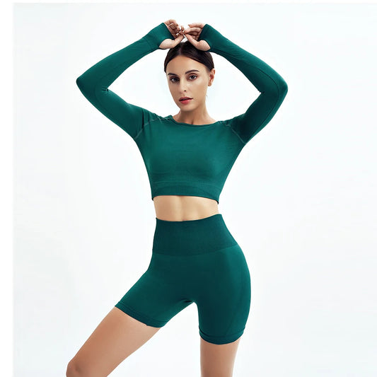 WAREBALL Seamless Yoga Set – Premium Women's Gym Wear | Sports Bra & Leggings for Ultimate Performance™