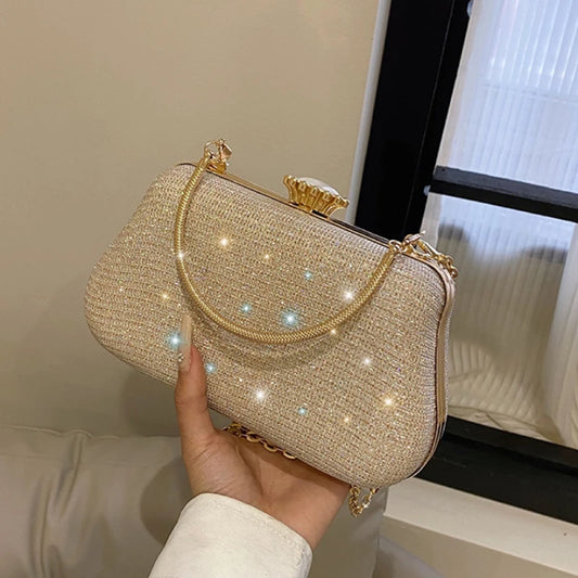 Luxury Women's Glitter Evening Clutch – Elegant Party & Wedding Shoulder Bag™
