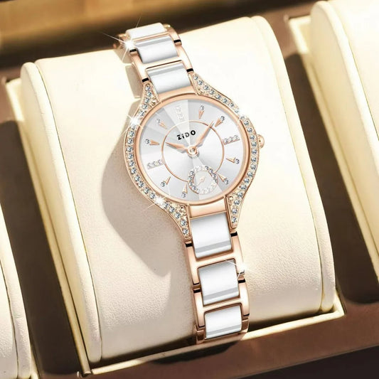 Luxury Women's Watch - Waterproof, Diamond-Inlaid Stainless Steel™