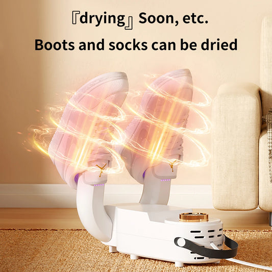 Electric Shoe Dryer with UV Light β Fast Boot Warmer & Deodorizer for Shoes, Boots & Socks β Odor Eliminator & Moisture Removerβ’