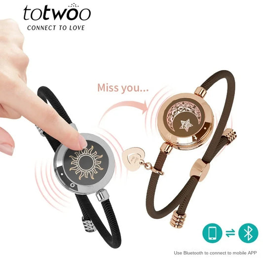 TOTWOO Love Touch Bracelets – Smart Long-Distance Connection for Couples™