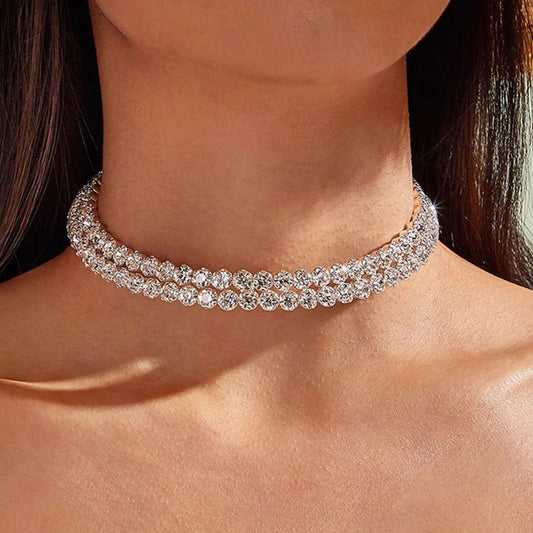 Elegant Sparkling Rhinestone Necklace – Bridal & Bridesmaid Jewelry Gift™