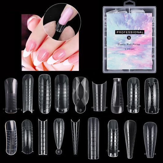 Dual Plastic Nail Forms – Professional Gel & Acrylic Extension Molds™