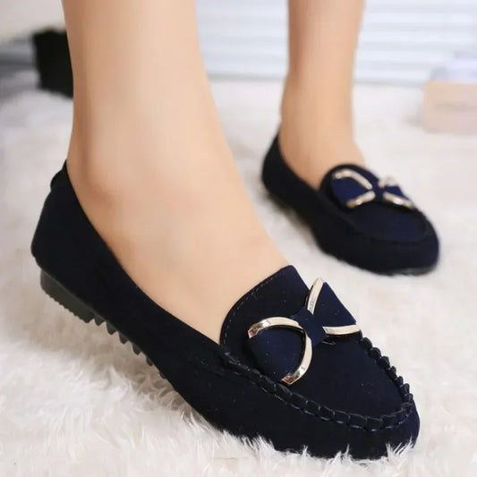 Elegant Women's Loafers – Classic Butterfly-Knot Flats for Comfort & Style™