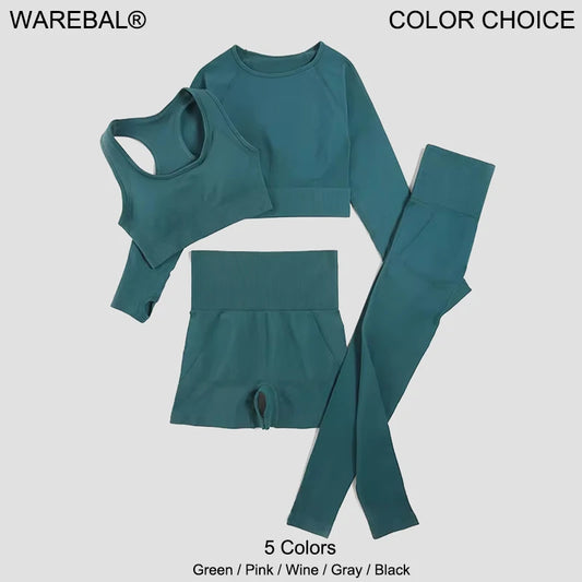 WAREBALL Seamless Yoga Set – Premium Women's Gym Wear | Sports Bra & Leggings for Ultimate Performance™