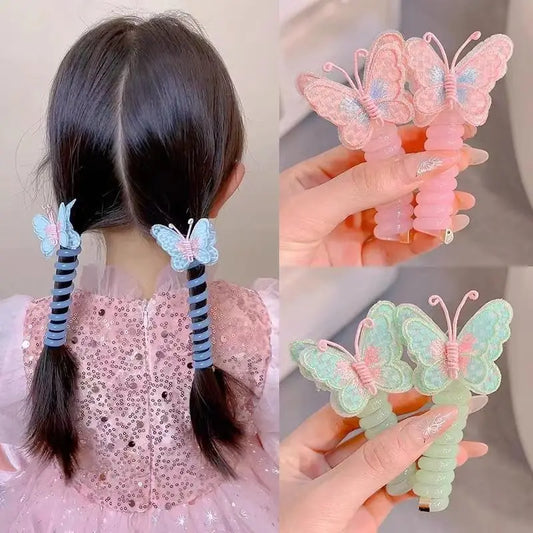 Colorful Spiral Hair Ties – Non-Damaging Elastic Ponytail Holders for Kids™