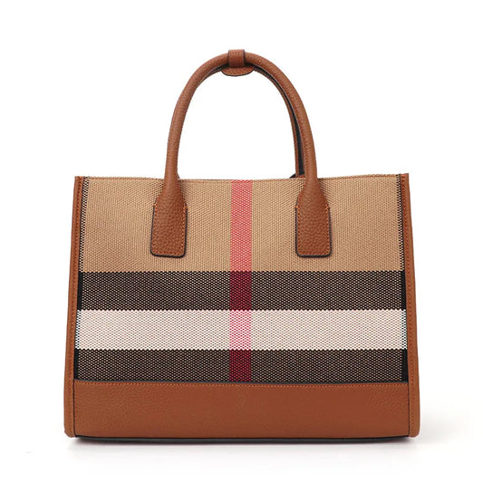 AIDRANI Premium Plaid Handbag – Cowhide Leather, Stylish & Spacious™