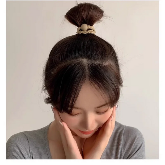 10PCS Leather Hair Ties – Durable & High-Elastic Ponytail Holders™