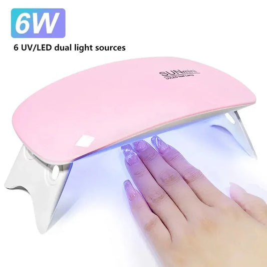 6W Mini UV LED Nail Dryer – Portable & USB-Powered™
