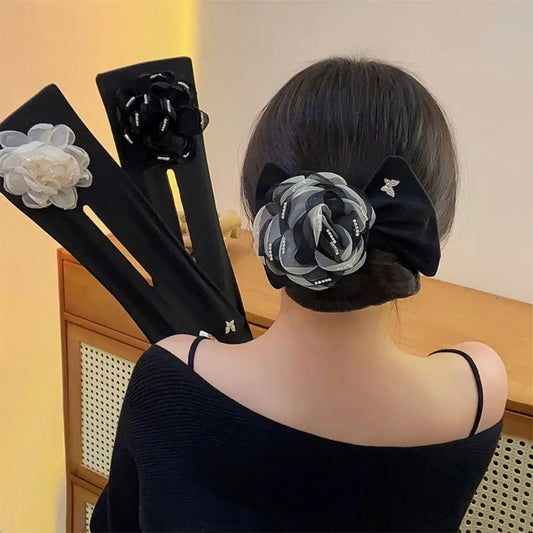 Cloth Hair Bun Maker – Non-Slip Twist Styling Tool | Elegant Flower Hair Clip™