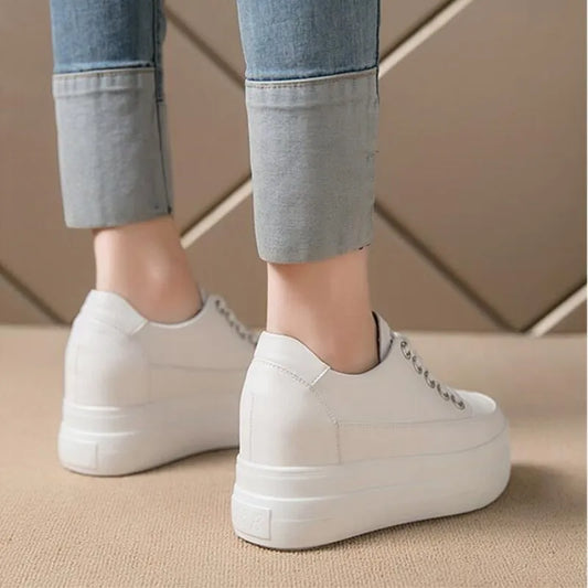 Women's 8CM Platform Sneakers – Breathable, Comfortable, Casual Height-Increasing Shoes™