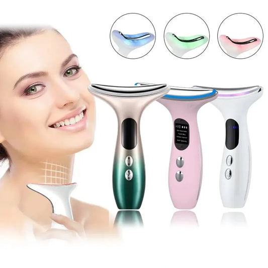 EMS LED Face Lifting & Neck Firming Device β Anti-Wrinkle Skin Tightening Massager for Womenβ’