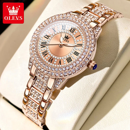 OLEVS Women's Luxury Quartz Watch β Elegant, Luminous & Waterproof Timepieceβ’