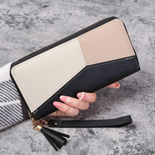 Women's PU Leather Zipper Wallet – Long Card Holder & Coin Purse™