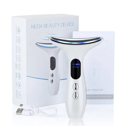 EMS LED Face Lifting & Neck Firming Device – Anti-Wrinkle Skin Tightening Massager for Women™