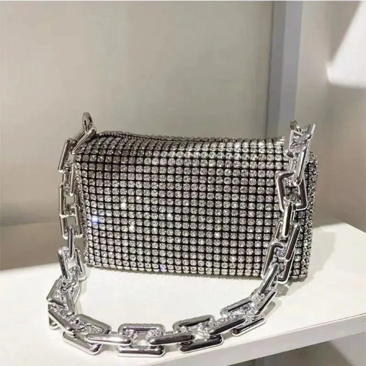 Luxury Rhinestone Bucket Bag – Glitter Mini Crossbody Purse™