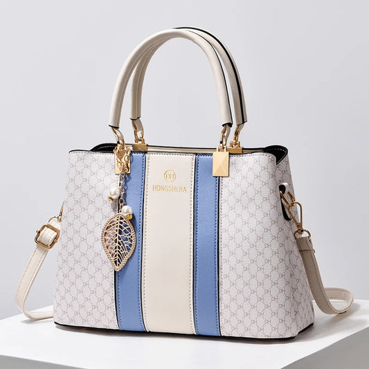 Elegant Leather Tote Handbag – Large Capacity, Top-Handle & Crossbody™