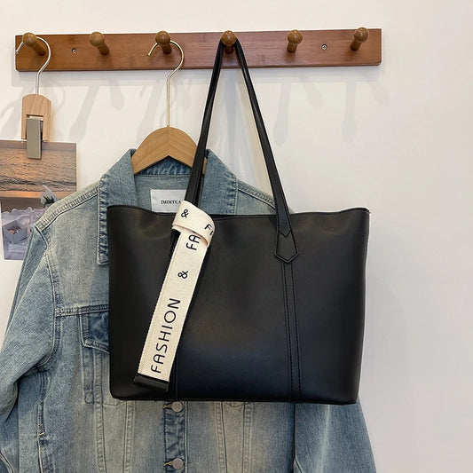 Summer Black Tote – Large Capacity Shoulder Handbag for Women™
