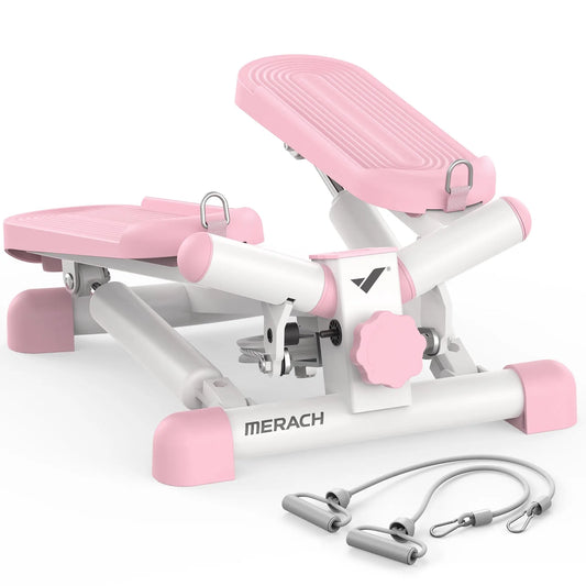 MERACH Mini Twist Stepper – 330LBS Home Fitness Stair Stepper with Resistance Bands™