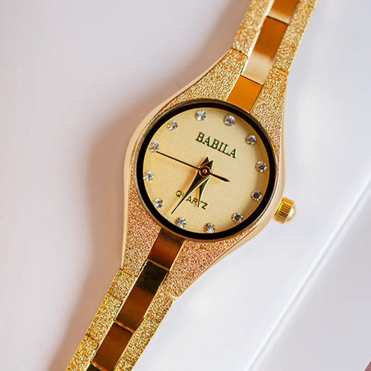 Elegant Retro 24K Gold Watch for Women™