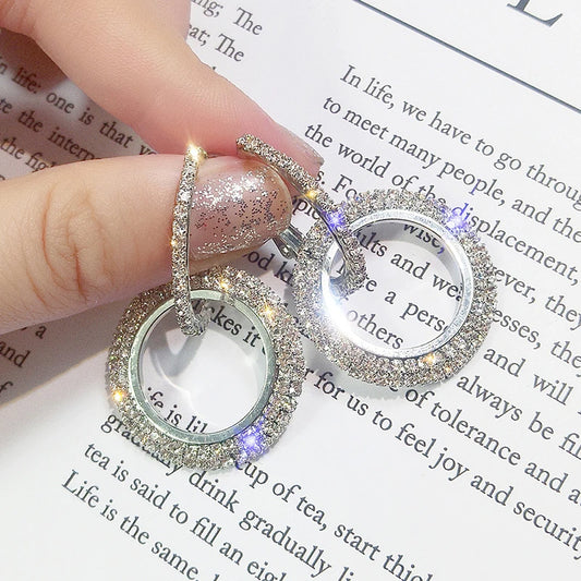 SUMENG Elegant Crystal Earrings – Gold & Silver Wedding Jewelry™