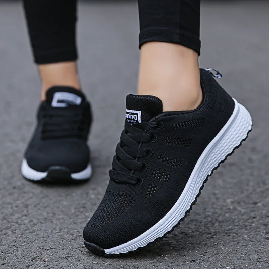 Women's Breathable Mesh Sneakers – Casual Flat Walking Shoes™