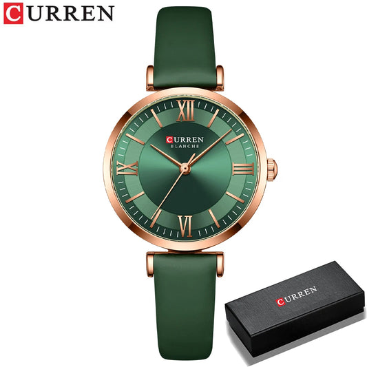 CURREN Women's Classic Quartz Leather Watch – Elegant Fashion Timepiece™