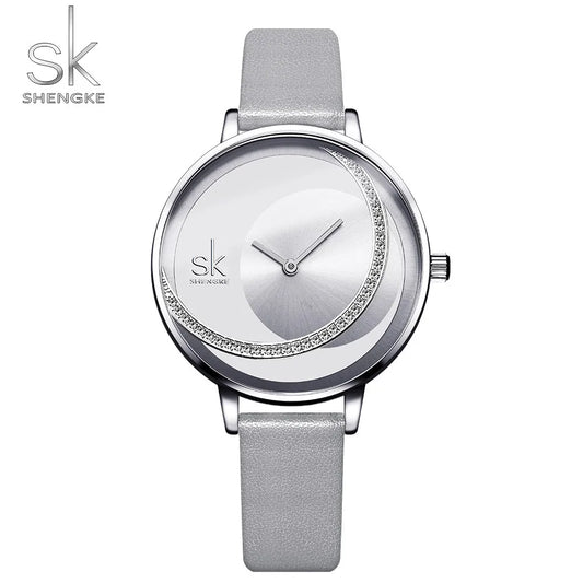 Shengke SK Luxury Women’s Quartz Wristwatch – Elegant & Creative Thin Design for Ladies™