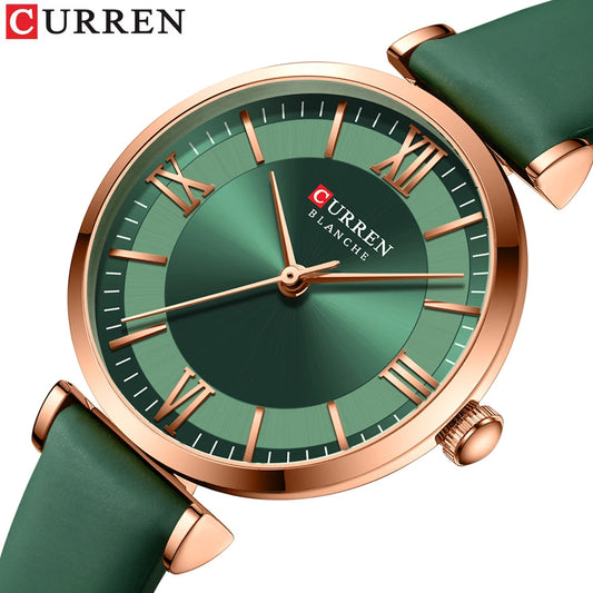 CURREN Women's Classic Quartz Leather Watch – Elegant Fashion Timepiece™