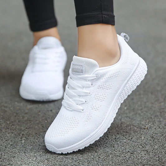Women's Breathable Mesh Sneakers – Casual Flat Walking Shoes™