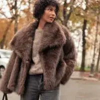 Women's Luxury Faux Fur Coat – Fluffy, Warm & Stylish Winter Jacket™