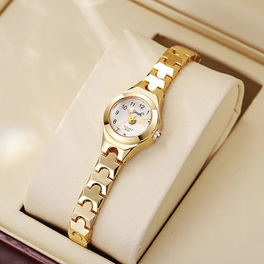 Sleek Mini Dial Women's Quartz Watch – Elegant & Timeless Design™