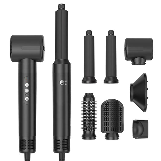 7-in-1 Brushless Hair Dryer & Styler – High-Speed Ionic Hot Air Comb with Diffuser & Curler™