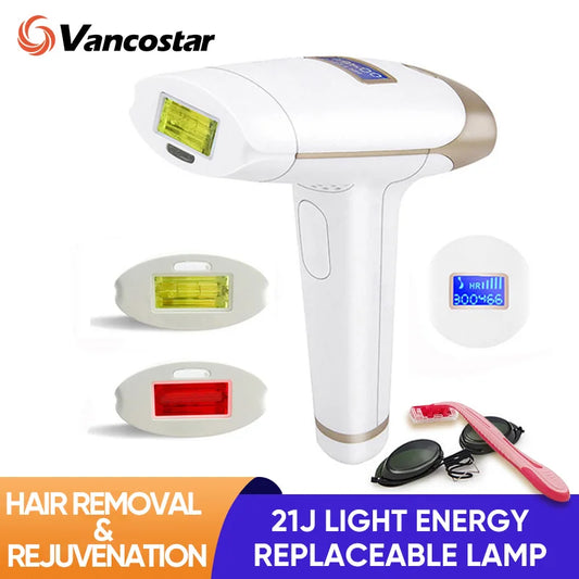 2-in-1 IPL Laser Hair Removal & Skin Rejuvenation – Painless, Permanent Beauty Device for Smooth Skin™
