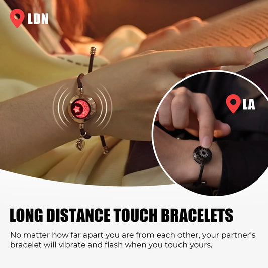 TOTWOO Love Touch Bracelets – Smart Long-Distance Connection for Couples™