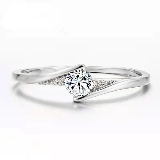 Classic Gold Zircon Ring for Women – Elegant Bridal & Proposal Jewelry™