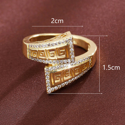 Women's Elegant Geometric Zircon Ring™