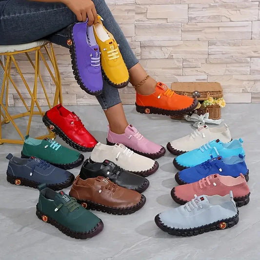 Women's Trendy Thick-Soled Sneakers – Comfortable Outdoor Designer Shoes™