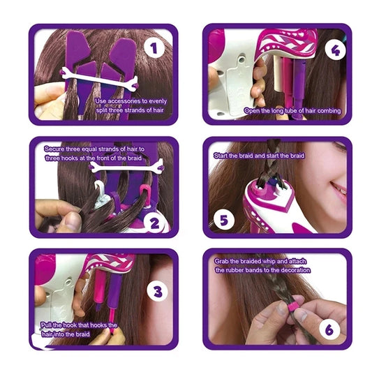 DIY Hair Twisting Machine – Easy Braids & Rolls for Stylish Looks ™