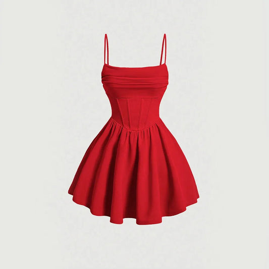 Mia Muse Elegant A-Line Mini Dress – Timeless Chic for Every Occasion™