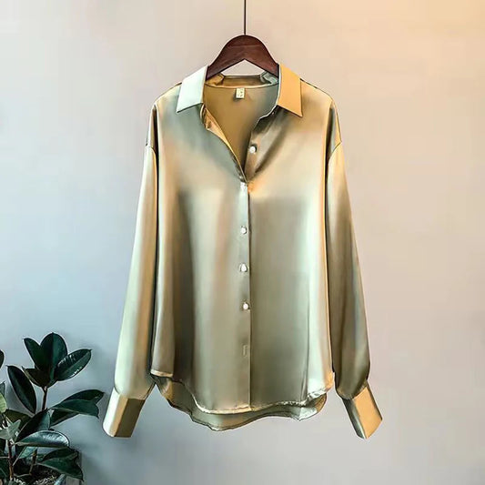 Elegant Knitted Cardigan – Women's Long Sleeve Lapel Sweater Blouse™