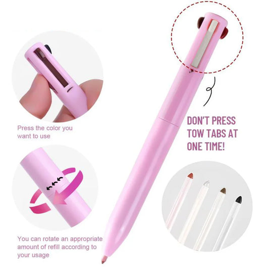 4-in-1 Multi-Use Makeup Pencil Set – Lip, Eye & Brow™