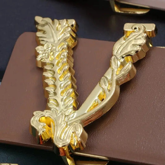 Wide V-Shaped Gold Waist Belt – Chic & Versatile Fashion Accessory™