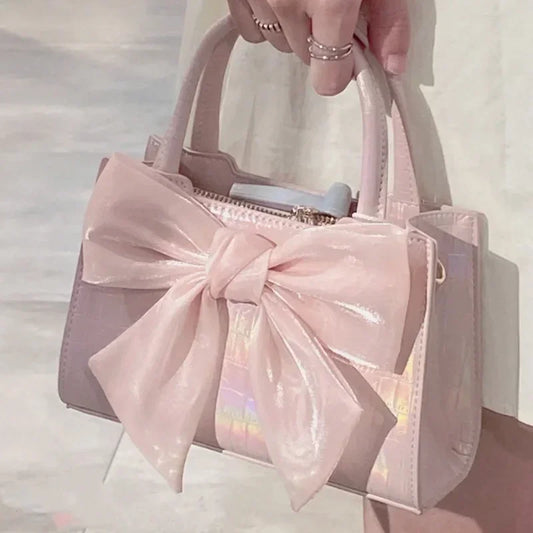Pink Bowknot Clutch Bag – Women's Summer Shoulder & Underarm Purse™